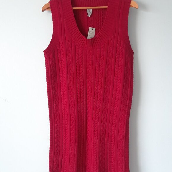 NWT Tristan 50% Wool 50% Pima Cotton Sweater Dress - Picture 7 of 11
